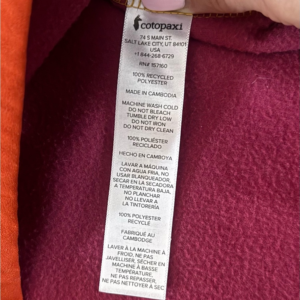 Women’s Cotopaxi Amado Color Block Quarter Zip Fleece Pullover/Size Small  - - Picture 4 of 7